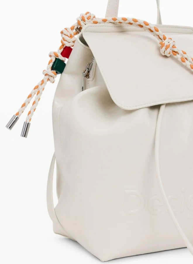 DESIGUAL Beige Small backpack with charms for Women | Best Price UAE